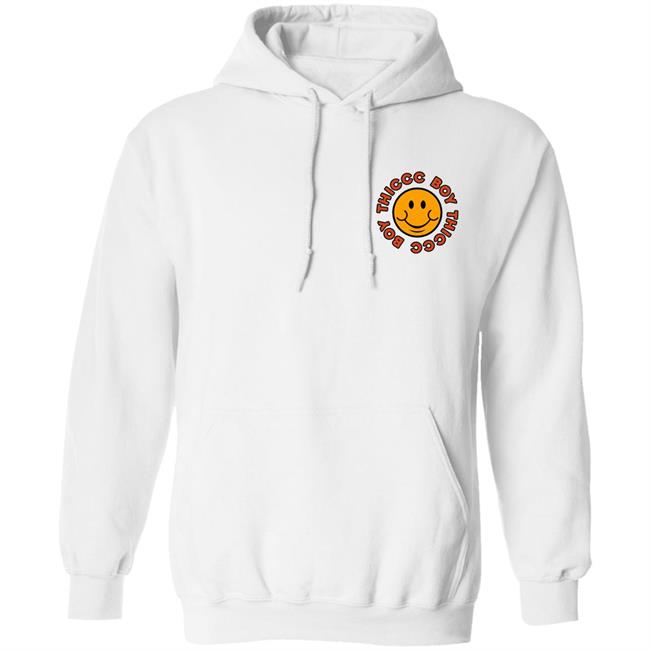Thicc Boy Brendan Schaub Merch Thiccc Boy Smiley Hoodie Sweatshirt