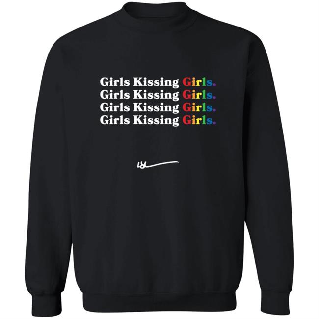 Lauren Sanderson Merch Girls Kissing Girls Crewneck Sweatshirt Hoodie