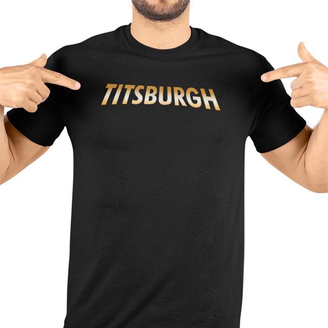 Barstool Sports Titsburgh Tee Shirt Black