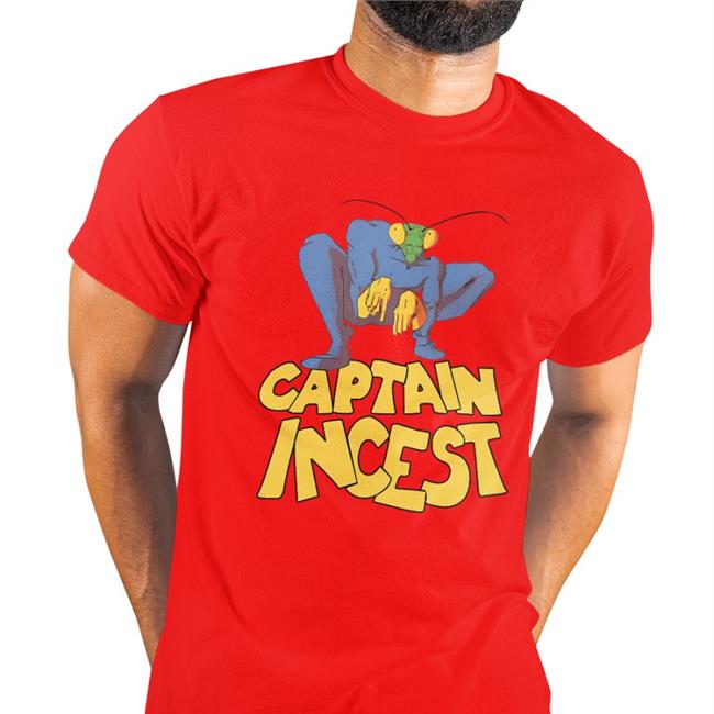 Captain Insect Bad Superhero Tee Shirt Lucca