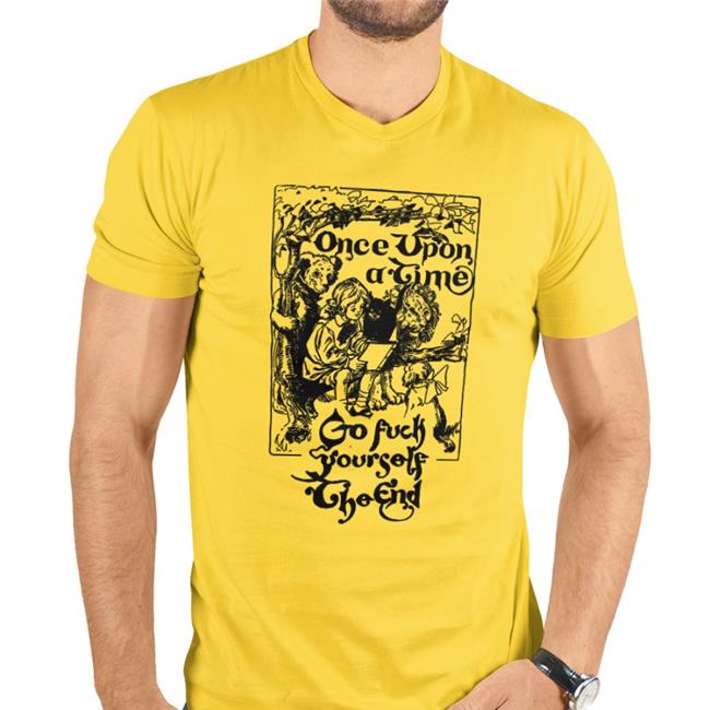 Shirts That Go Hard Thegoodshirts Merch Once Upon A Time Go Fuck Yourself The End Hoodie White