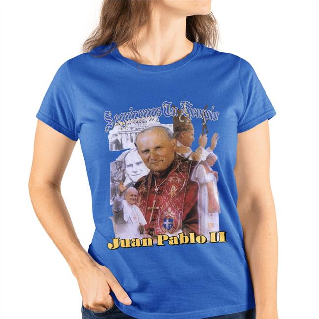Seguiremos Tu Ejemplo Juan Pablo Ii White Lives Matter Hoodie Sweatshirt