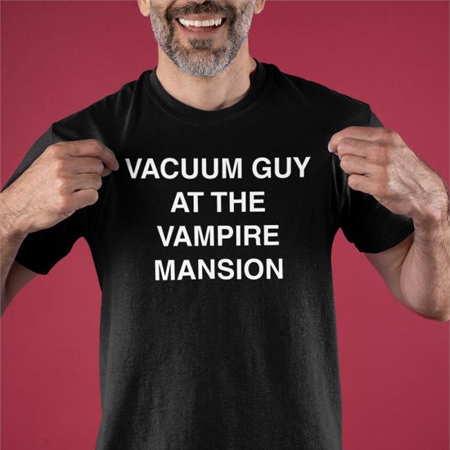 Vacuum Guy At The Vampire Mansion Tank Top