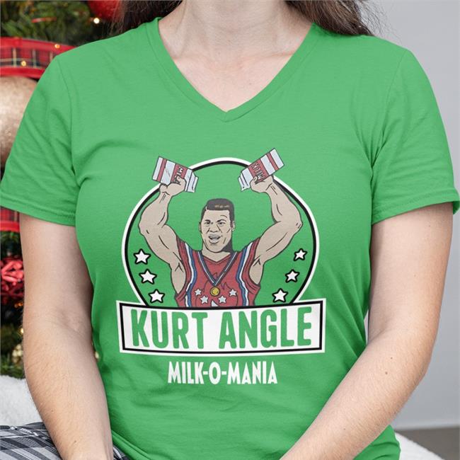 Kurt Angle Milk O Mania New Shirt Homage Merch