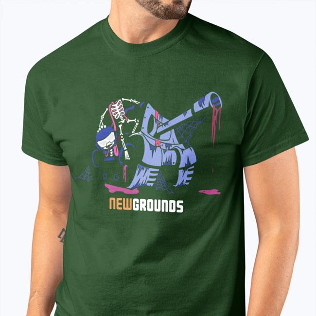 Newgrounds Halloween Shirt Sharkrobot Merch Newgrounds.Com