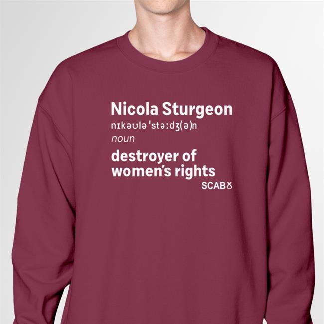 J.K. Rowling Nicola Sturgeon Definition Destroyer Of Women Rights Shirt Adult Human Female Merch