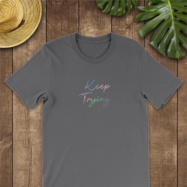 Tryguys Merch Keep Trying Long Sleeve Tee