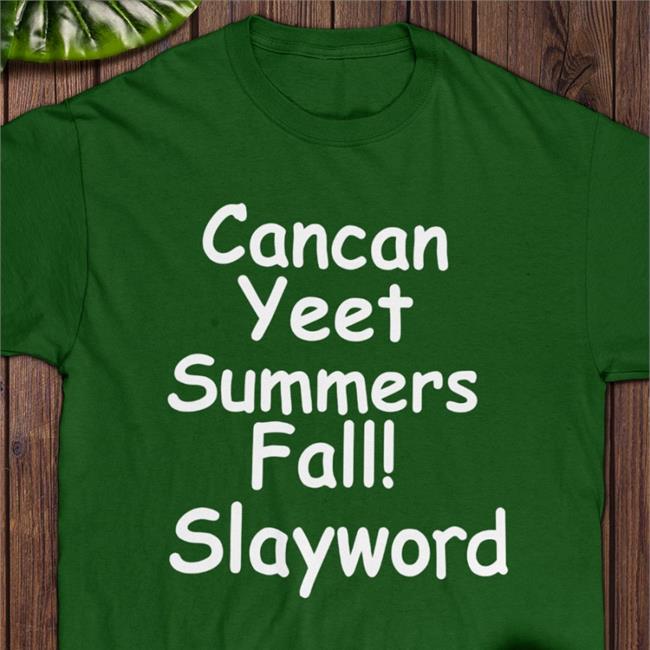 Hyperpop Daily Cancan Yeet Summers Fall Slayword Black T Shirt