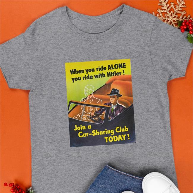 Shirts With Threatening Auras When You Ride Alone You Ride With Hitler Classic Sweatshirt