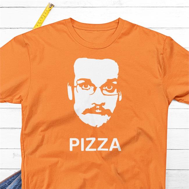 Pizza John Tee Shirt Red