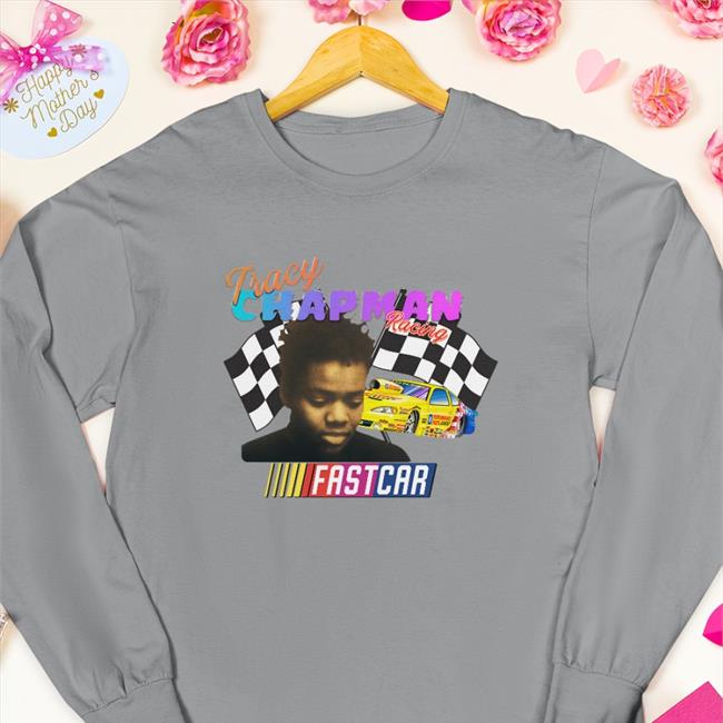Tracy Chapman Fast Car Nascar Tee Shirt Black