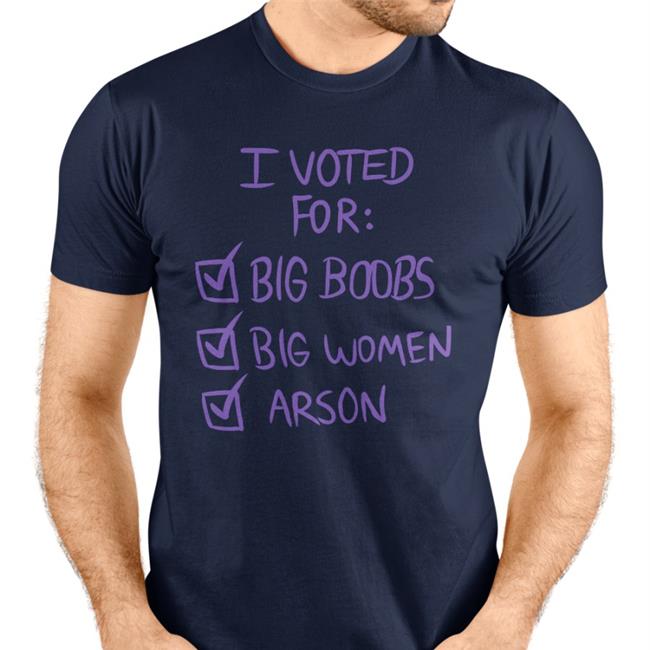 Nerdy Reindeer I Voted For Big Boors Big Women Arson Shirt 2022