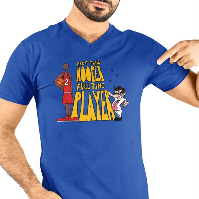 Red Part Time Hooper Full Time Player Shirt Lucca International Merch