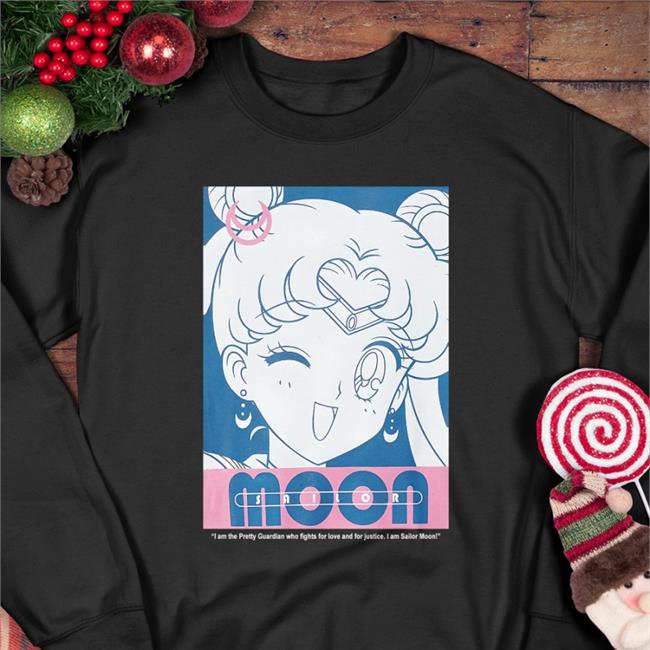 Original I Am The Pretty Guardian Who Fights For Love And For Justice I Am Sailor Moon Shirt