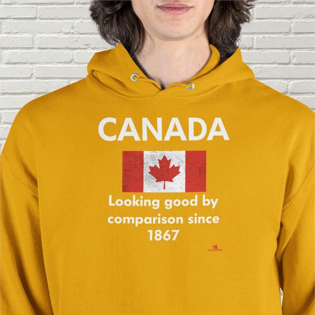 Canada Looking Good By Comparison Since 1867 Hooded Sweatshirt The Beaverton