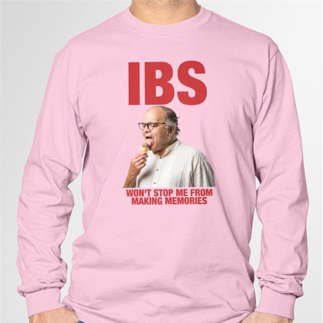 James Ibs Won't Stop Me From Making Memories Official Shirt Old Man Eating Chocolate Ice Cream
