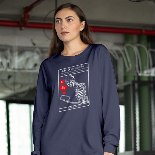 The Doomscroller Sweatshirt Vanity Scare Art Shop