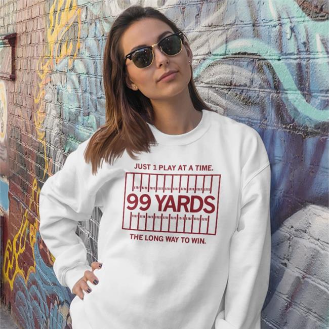 Raygun Raygun Site Store Just 1 Play At A Time 99 Yards The Long Way To Win Shirt