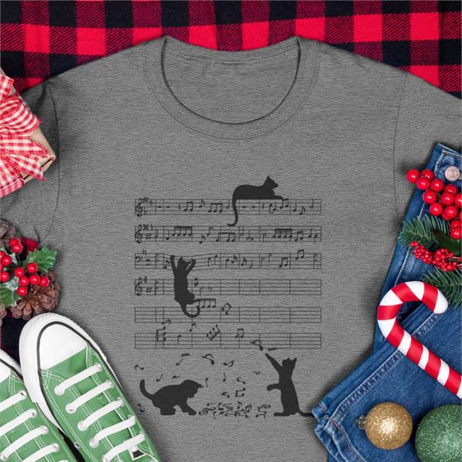 Threatening Music Notation Cat Music Tees Threatnotation