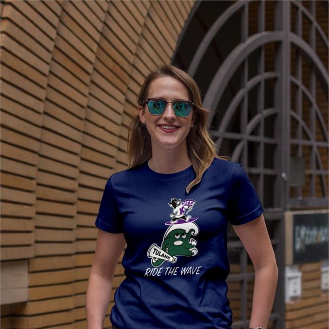 Kstatefb State Tulane Ride The Wave T Shirt Aspoage