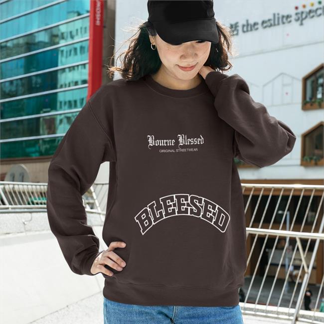 Bourne Drip Merch Bourne Blessed Original Streetwear Blessed Sweatshirt Kendrick Bourne Poly