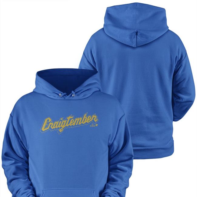 BreakingT Craig Counsell Craigtember Tee Navy