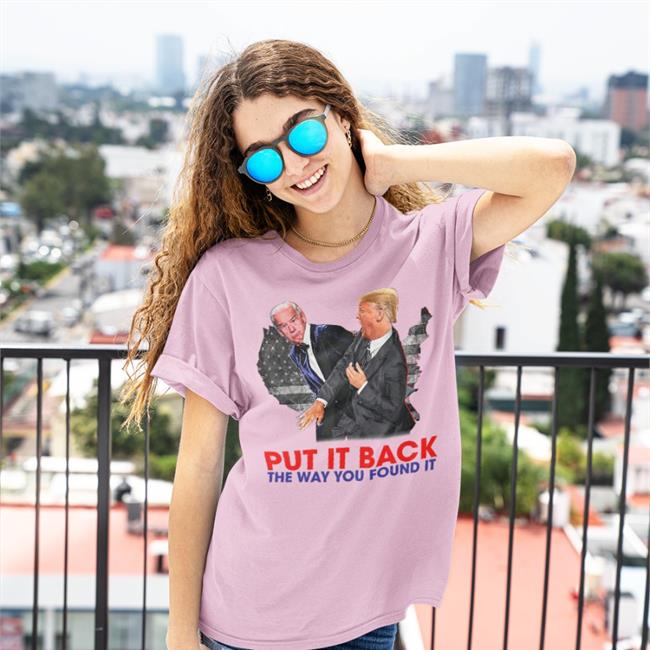 Zack Morris Put It Back The Way You Found It Trump Slap Anti Biden Tee Shirt