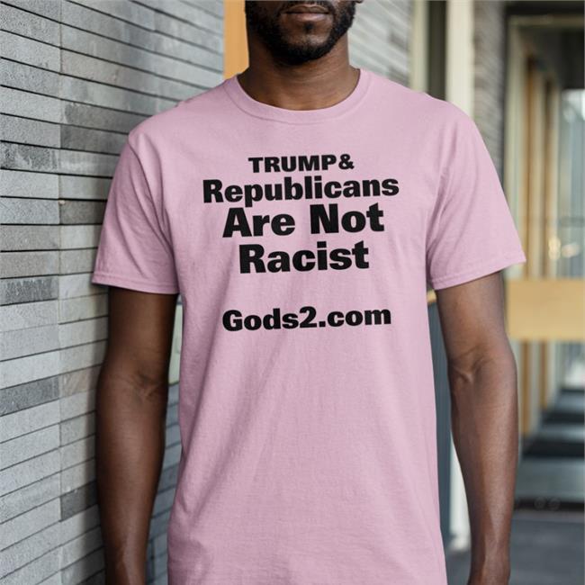 White Ron Filipkowski Trump And Republicans Are Not Racist Tee Shirt