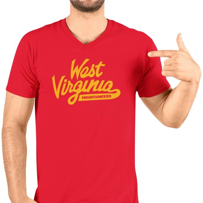 West Virginia Mountaineers Retro Script T Shirt