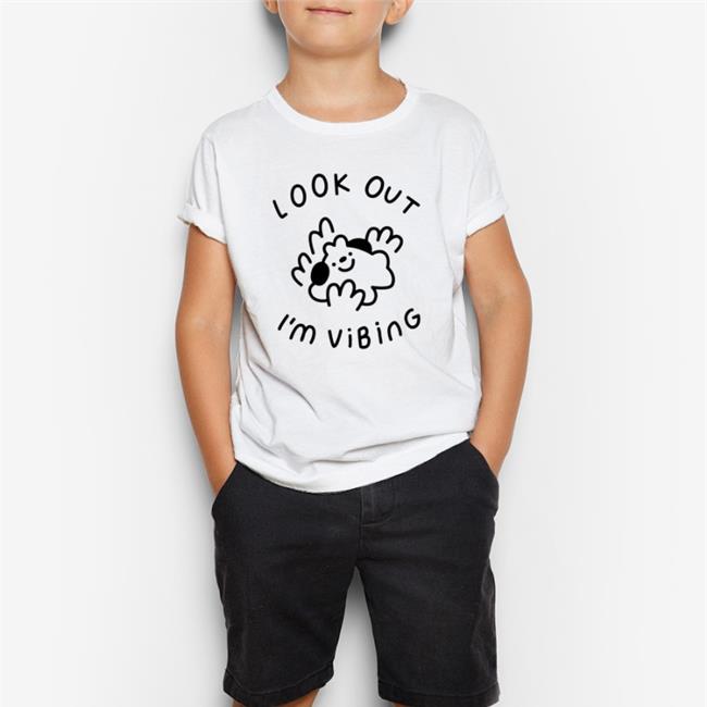 Hey Hey Momo Shop Merch Look Out I'm Vibing T-Shirt Offical Momo Draws