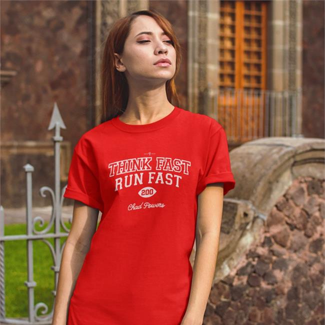 Rotowear Think Fast Run Fast Tee Shirt Chad Powers
