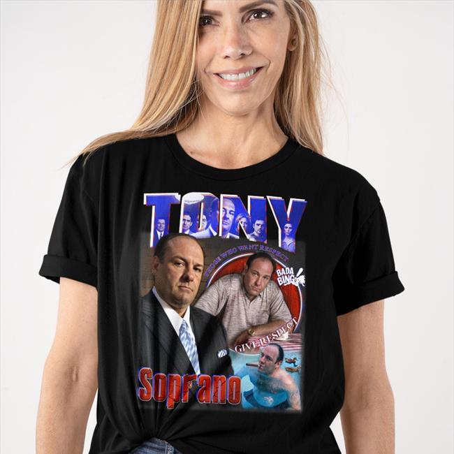 Grace Court Tony Soprano Give Respect T Shirt