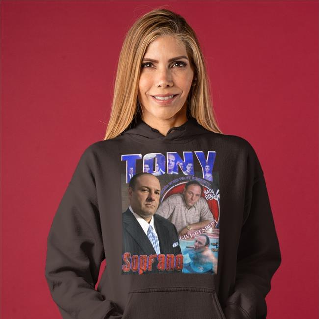 Sopranos Central Orange Peelbeef Tony Soprano Official Shirt Black