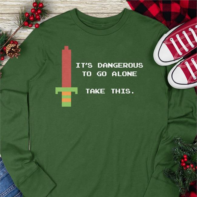 Zelda Cameo Legend of Zelda Crackhead It's Dangerous To Go Alone Take This Shirt