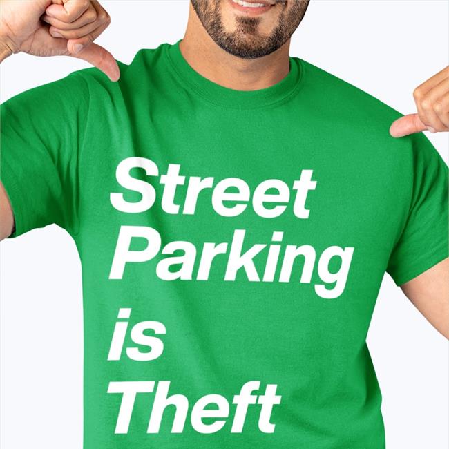 Jeff Hodges Street Parking Is Theft Tee Black