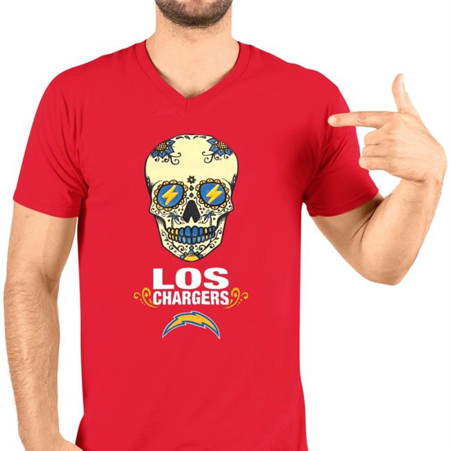 Fernando Ramirez Skull Los Chargers T Shirt