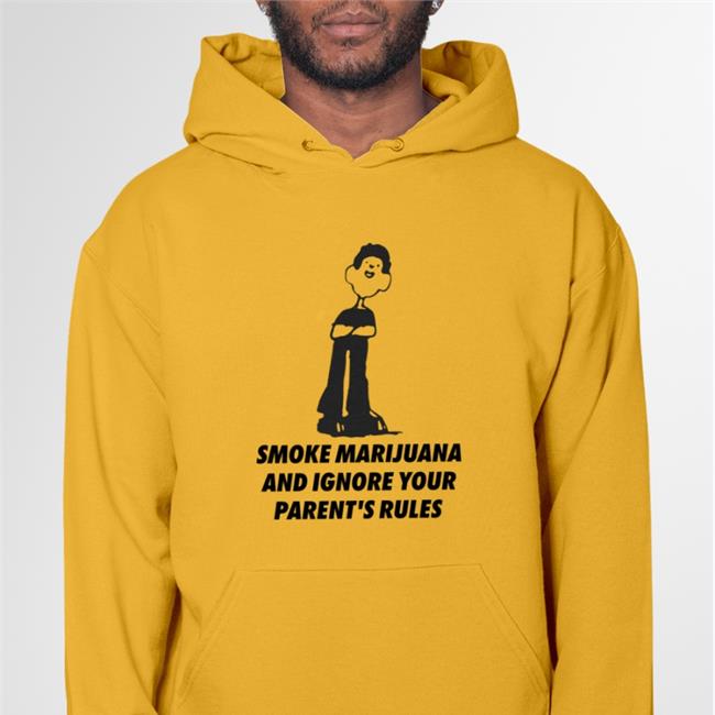 Thegoodshirts Store Smoke Marijuana And Ignore Your Parent's Rules Long Sleeve Tee Shirts That Go Hard