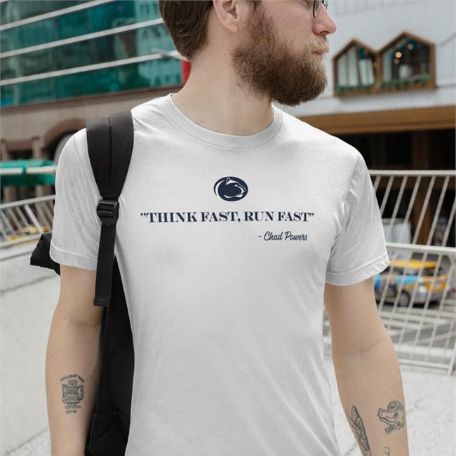 Think Fast Run Fast Chad Powers Long Sleeve Tee