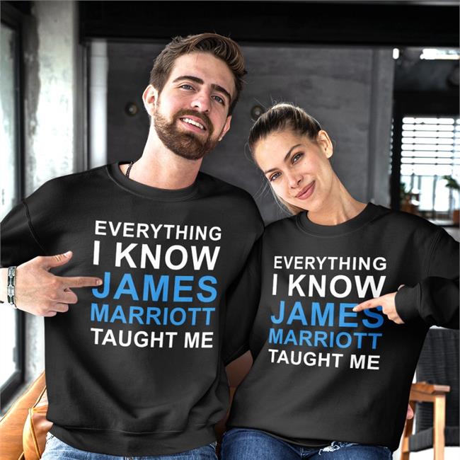 Everything I Know James Marriott Taught Me Shirt Funny