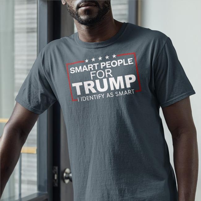 Smart People For Trump I Identify As Smart Sweatshirt Royal The Intellectualist Highbrow Nobrow