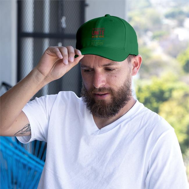 Introverts Unite We're Here We're Uncomfortable And We Want To Go Home Embroidered Hat