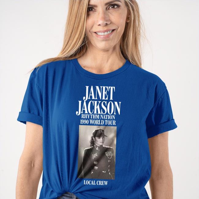 Janet Jackson Rhythm Nation 1990 World Tour Local Crew Creek Sweatshirt
