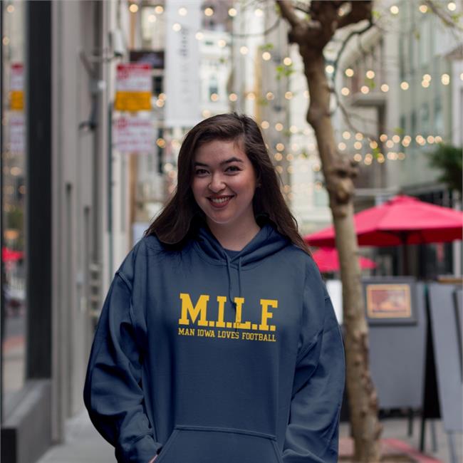 Milf Man Iowa Loves Football Tee Shirt Barstool Sports Pardon My Take Merch