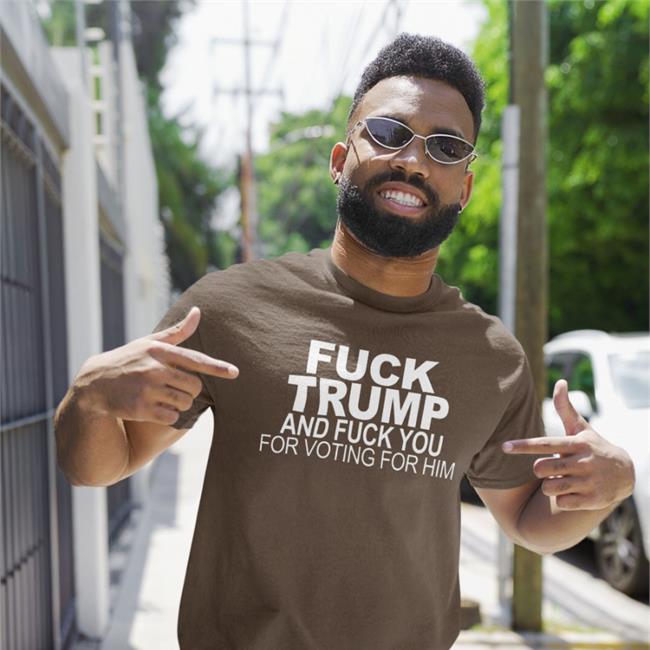 Fuck Trump And Fuck You For Voting For Him Hoodie Black Donna