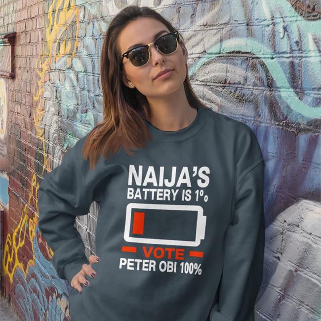 Drpenking Doctör Penking Naija's Battery Is 1% Vote Peter Obi 100% Shirt