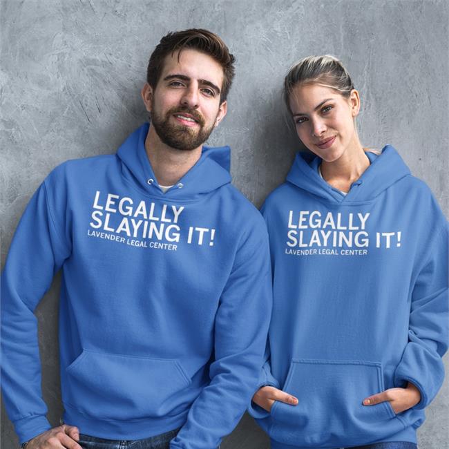 Legally Slaying It Lavender Legal Center Shirts