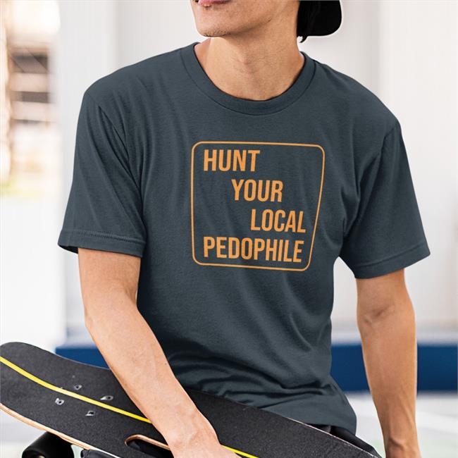 Marcus Torgerson Store Hunt Your Local Pedophile Long Sleeve Tee Black
