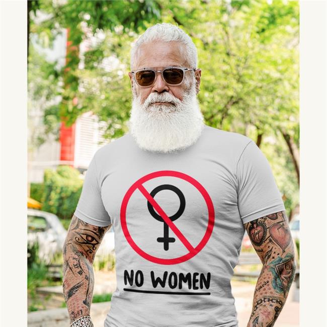 No Women T Shirt Boople Art