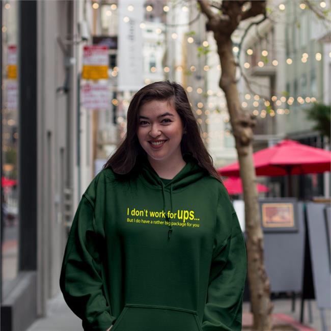 Thegoodshirts Goodshirts I Don't Work For Ups But I Do Have A Rather Big Package For You Shirt