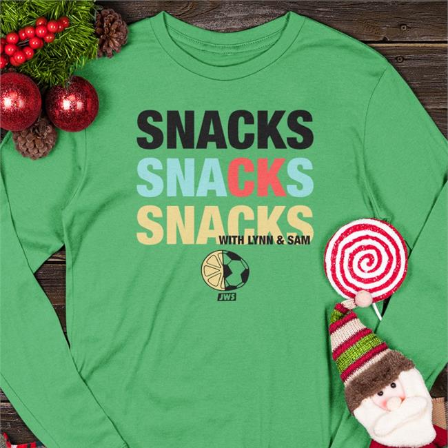 Kansascitycurrent Shop Merch Thekccurrent Snacks Snacks Snacks With Lynn And Sam Jws T Shirt Kc Current White